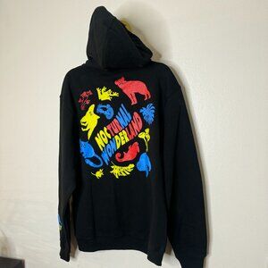 Nocturnal Wonderland zip up hoodie, size medium, brand new, oversized